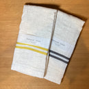 アクシス/RE5142（イエロー）／RE5143（グレー）ナチュラルリネン　フェイスタオル