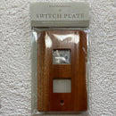 木製スイッチプレート(2口）
